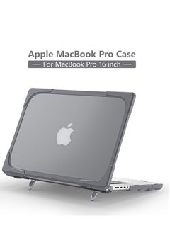 اشتري GULFLINK Hard Shell Case Cover with Kickstand Shockproof Function for MacBook Pro (A2485) 2021 16.2 inch في الامارات