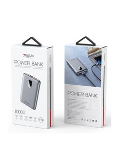 Buy 10000mAh YP46 Power Bank Digital Display 20W PD Fast Charge Grey in Saudi Arabia