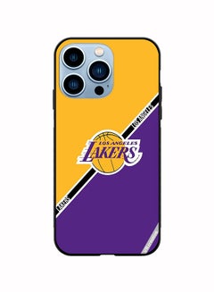 Buy Protective Case Cover For Apple iPhone 14 Pro Max Los Angeles Lakers Design Multicolour in UAE
