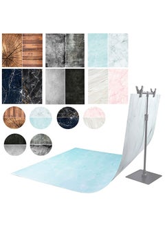 Buy 6 Pcs 12 Patterns Double Sided Photography Background Paper,22X35 in 2-in-1 Marble/Wood/Cement Texture Pattern,Flat Lay Photo Tabletop Backdrops for Jewelry Cosmetics Makeup Photoshoot (6 PCS-B) in Saudi Arabia