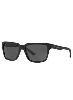 Buy Unisex  Square Shape  Sunglasses 4026S - Lens Size: 56 Mm - Matte & Shiny Black in Saudi Arabia