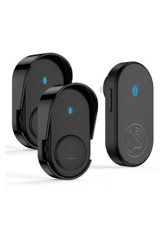 Buy Wireless Doorbell Kit for Homes and Offices - IP65 Waterproof, Front and Rear Door Distinction, 1050+ Feet Range, 38 Melodies - Ideal for Home, Office, and Classroom Use(European Standard Plug) in UAE