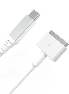 اشتري Type C USB C to Magnetic (T-Tip) Cable for MacBook Air Pro After 2012 Year, White في السعودية