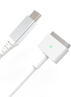 Buy Type C USB C to Magnetic (T-Tip) Cable for MacBook Air Pro After 2012 Year, White in UAE