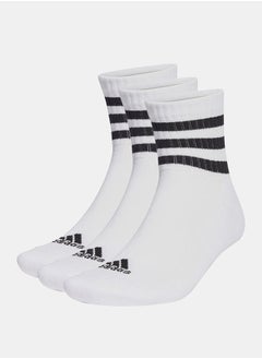 اشتري Pack of 3 - Striped Cushioned Sportswear Mid Cut Socks في السعودية