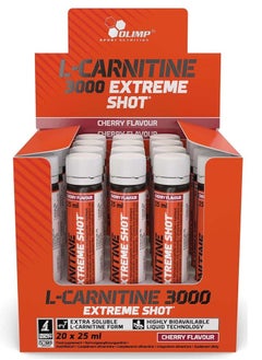 اشتري Olimp L-Carnitine 3000 Extreme Shots, Cherry Flavour, Pack of 20 Ampoules في الامارات