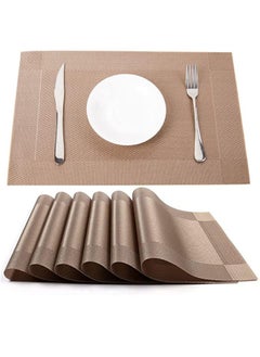 Buy Placemats for Dining Table Set of 6 Heat Resistant Place Mats in UAE