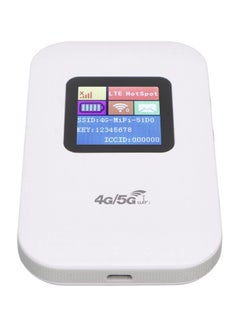 اشتري راوتر 4G متنقل مع فتحة لبطاقة SIM راوتر 4G LTE مع شاشة LED 1.44 بوصة وبطارية 2100 مللي أمبير في الساعة في السعودية