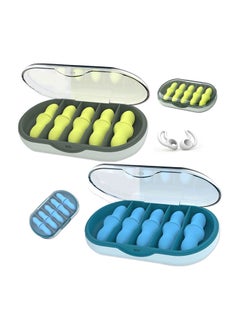 Buy 10 Pairs Silicone Earplugs for Sleep, Sleeping Earbuds, Waterproof Earplugs Memory Foam Earplugs Snoring Noise Cancel Reusable Ear Plug for Swimming, Work, Airplane in Saudi Arabia