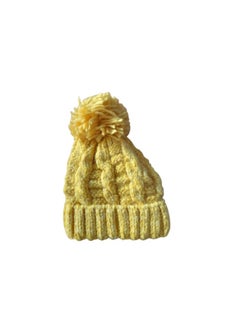 Buy The winter ice cap is made of durable, high-quality wool threads. It is lined from the inside in a way that makes you feel warm in a wonderful way. It is equipped with a ball of wonderful wool threads(yellow) in Egypt