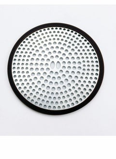 Buy Drain Strainers 304 Stainless Steel Hair Catcher Shower Drain Cover with Silicone Bathtub Hair Stopper Bathroom Hair Trap Floor Drain Protector Matte White 4.33 Inches Round Flat (White) in Saudi Arabia