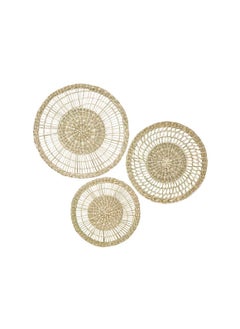 Buy Wall Decoration Set Of Three Sedge Handmade in UAE