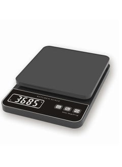 Buy Digital Kitchen Scales 1g/10kg , Electronic Kitchen Scales for baking & food , , model BLW-B301 Multifunctional High Precision For Home Use Large LCD Screen , Stainless Steel Panel, Slim Body Small Household Gram Scale - black in Egypt