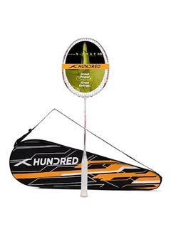 Buy N-ERGY 80 Carbon Fibre Strung Badminton Racket with Full Racket Cover  | For Intermediate Players | 80 grams | Maximum String Tension - 32lbs in Saudi Arabia