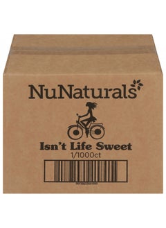 Buy NuNaturals White Stevia Powder Packets, Single-Serve, Zero Calorie Sugar Substitute, 1000 count in UAE