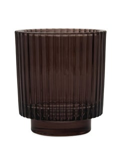 اشتري Posh Tealight Holder, Brown - Medium, 9X10 Cm في الامارات