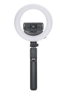 اشتري L07 Selfie Stick Foldable Handheld Remote Shutter Tripod with 5-inch LED Ring Light for Live Stream في الامارات