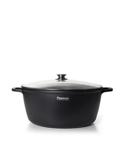 اشتري Fissman Greta Induction Aluminium Stockpot With Glass Lid في الامارات