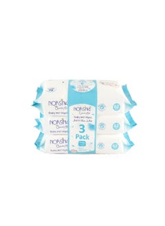 Buy Norsina baby wet wipes 3*62 Pcs 186 Count in Saudi Arabia