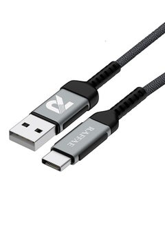 اشتري كابل USB A إلى USB Type C مضفر بطول 1 متر وبقوة شحن سريعة بقوة 30 واط لآيفون 15/15 بلس/15 برو/15 برو ماكس، سامسونج، وان بلس، هواوي - متعدد الألوان في الامارات