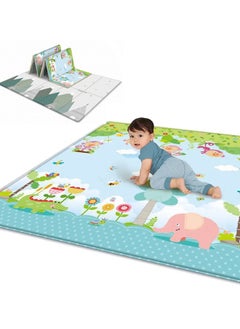 Buy Baby Play Mat 180*200cm Large Waterproof Foam Padded Play Mat Foam Playmat Non-Toxic Foldable Waterproof Crawling Mat for Toddlers and Infants in Saudi Arabia