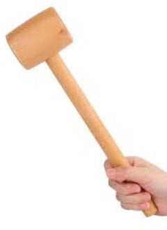 Buy KNP Multi-use wooden hammer with a 50mm head is a versatile tool designed for light to moderate tasks that require controlled impact and a softer striking surface. in UAE