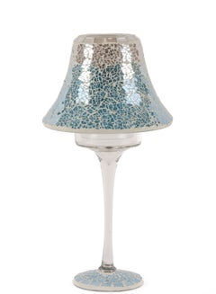 Buy glass mosaic candle holder with a luxurious design made of premium materials and high quality in Saudi Arabia