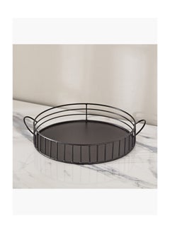 Buy Ornate Round Tray 35 x 7 x 20 cm in UAE