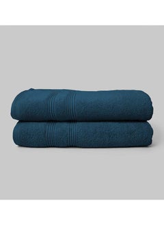 Buy 2 Pieces Bath / Sheet / Pool Towel by La'Marvel, Turkish Till 550 GSM 100% Cotton Luxury Home Towels in Saudi Arabia