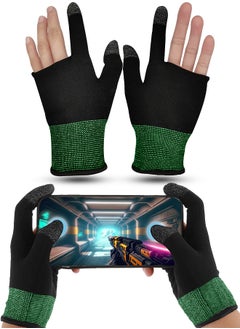 Buy 1 Pair Mobile Phone Gaming Sweat Proof Finger Cover For Pubg Non Scratch Sensitive Touch 360° Fit Comfortable And Breathable Screen Gaming Finger Thumb Sleeve Gloves in UAE