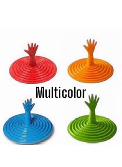 Buy A Silicone Hand-Shaped Basin and Tub Plug Multicolor in Egypt