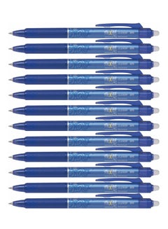 اشتري 12-Piece Frixion Clicker Erasable Ball Pen 0.5mm Tip Blue Ink في الامارات