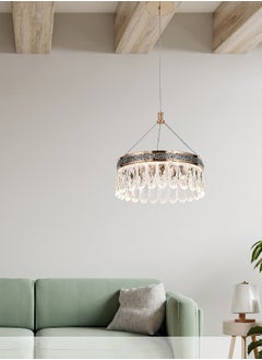 Buy modern chandelier with 3 LED lights - 6011 - D250 in Saudi Arabia