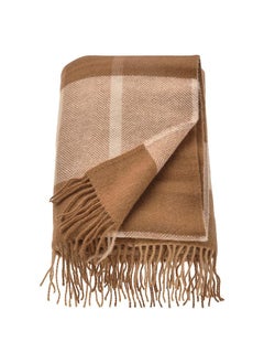 Buy Throw, Light Brown, 130X170 Cm in Saudi Arabia