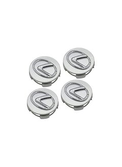 Buy 62mm Silver Emblem Logo Badge Hub Wheel Rim Center Cap Set in Saudi Arabia