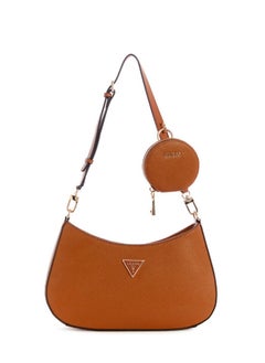 Buy Guess Alexie Top Zip Brown Shoulder Bag for Women VG841618 in UAE