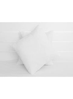 Buy Maestro Cushion Filler Microfiber outer fabric, 400 grams with hollow fiber filling, Size: 45 x 45, White in UAE