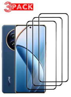 Buy (for Realme 12 Pro / 12 Pro Plus ) 3Pack Tempered Glass Screen Protector Anti-Scratch Case Friendly HD Clear Protective Film in UAE