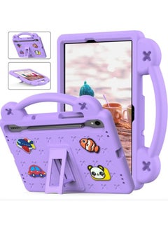 Buy Kids Case Compatible with Samsung Galaxy Tab S9 FE 11 inch 2023 SM-X510/SM-X516, Heavy Duty EVA Foam Shockproof Cover Kids Proof Case with Stand (BBX-Purple) in Saudi Arabia