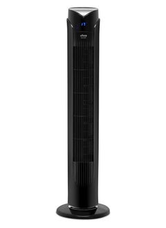 اشتري Tower Fan With Wi-Fi Control and Remote, 12-hour Timer Function, Bladeless Powerful with 3 Speeds settings, Standing Oscillating Fan for Home, Bedroom & Office, 2 Year Warranty Black-TW1700 في الامارات