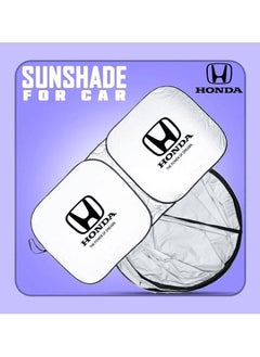 اشتري HONDA Car Windshield Sunshade, Car Sun Shade UV Rays and Heat Protector Sun Visor Foldable Keep Your Vehicle Cool Blocks UV Rays في السعودية