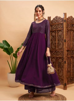 Buy Embellished Anarkali Maxi Kurta in Saudi Arabia