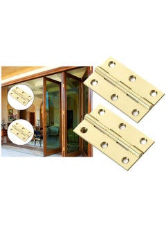 اشتري Pack Of 6 Brass Butt Hinges 4 Inch x 3 Inch x 2.5Mm Multipurpose Heavy Duty في الامارات