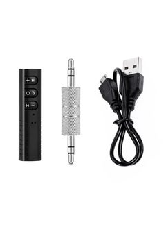 Buy Wireless Bluetooth Compatible 5.0 Receiver Transmitter Adapter 3.5mm Jack For Car Music Audio Aux Headphone Reciever Handsfree in Saudi Arabia