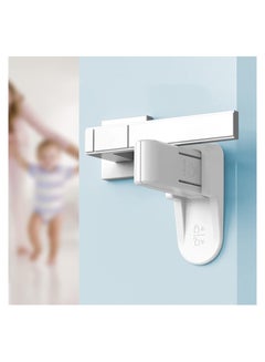 Buy Door Lever Locks for Childproof, 2 Pcs Baby Proofing Door Handle Lock, Prevent Toddlers from Opening Doors No Tools Need or Drill, 3 M Adhesive Children Security Door Locks in UAE