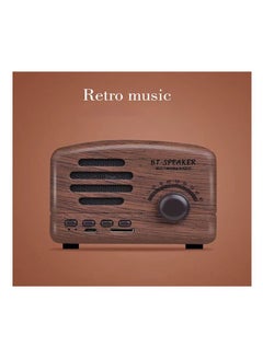 Buy Vintage Radio Retro Wireless Bluetooth Speaker Brown in UAE
