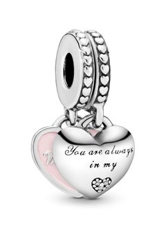 Buy PANDORA Jewelry Mother and Daughter Heart Pendant Cubic Zirconia 925 Sterling Silver in UAE