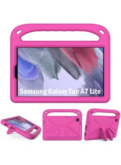 Buy Kids Case for Samsung Galaxy Tab A7 Lite 8.7 Inch 2021 Tablet (SM-T220 / SM-T225), Light Weight Shockproof Case with Handle Kickstand Protective Case for Tab A7 Lite 8.7" (Rose Red) in Saudi Arabia