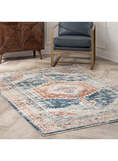 Buy Harley Faded Medallion Area Rug 2' X 3' Blue in Saudi Arabia