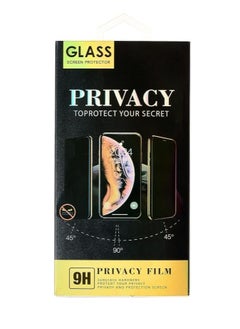 Buy iPhone 14 Privacy Screen Protector - 5D Temppered Glass Full Coverage Privacy Screen Protector Compatible For iPhone 14 - Black in UAE